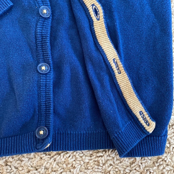 💕3/$15  H&M 9-12m Blue Cardigan Sweater for boys or girls - Picture 3 of 7